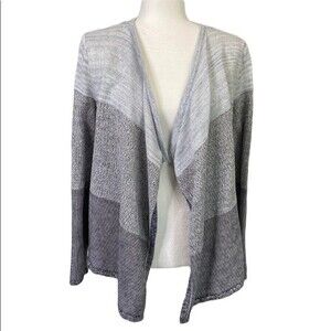 Lou & Grey Cardigan Open Front Sweater Long Sleeve Waterfall Soft Cozy Boho Knit